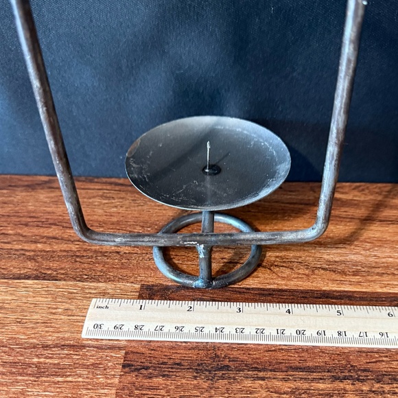 Metal House with Smoking Chimney Candle Holder - Picture 3 of 9